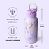 32oz Insulated Water Bottle Stainless Steel Sport Water Bottle with Straw Dual-use Lid Design for Gym with Pill Box
