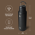 40 oz sports water bottle stainless steel insulated water bottle with straw and pills holder
