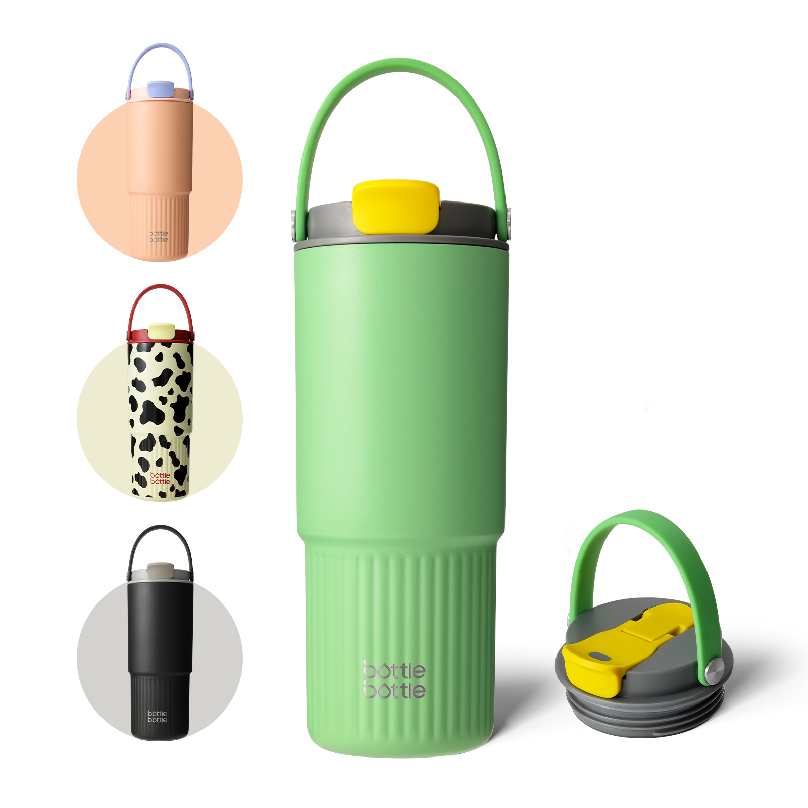 Insulated Water Bottle with Straw and Handle Stainless Steel Water Bottles for Car Sports Home Office and School 26oz Leak Proof