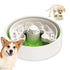 Slow Feeder Dog Bowl for Puppies with Non-Slip Base - Adjustable Speed Design, Removable Puzzle Inserts & Dishwasher Safe, Green