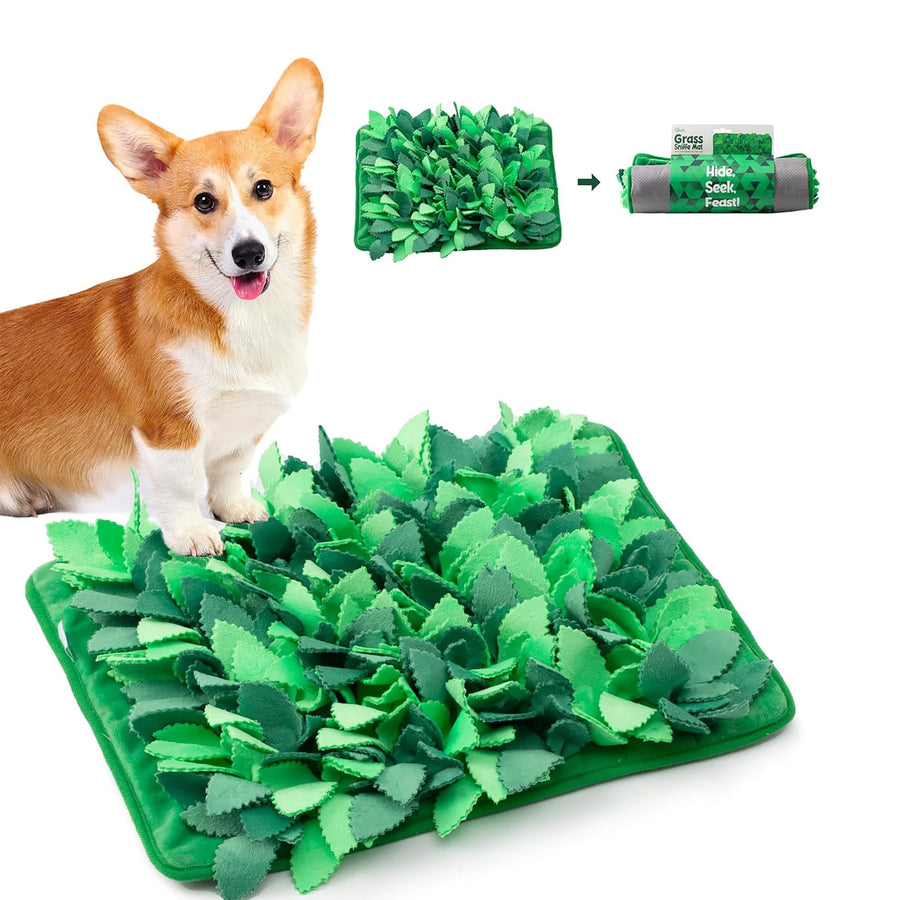 Snuffle Mat for Dogs, Dog Slow Feeder for Dogs to Slow Down Eating, Dog Puzzle Toys for All Size Dogs, Interactive Dog Toys for Smell Training