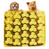 Snuffle Mat for Dogs, Lick Mat for Dogs to Slow Down Eating, Dog Puzzle Toys for Large and Medium Breed Dogs, Silicone Dog Bowls for Dry, Wet, Raw Food, Yellow