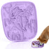 Snuffle Mat and Lick Mat for Dogs,Texas Textured Slow Feeder, 0.75 Inch Thin Silicone Mat Holds 3 Cups, Dishwasher and Microwave Safe, Purple