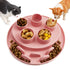 Cat Slow Feeder, Interactive Cat Puzzle Toy for Mental Stimulation, Dishwasher Safe Silicone Cat Enrichment Toys, Reduces Boredom and Training Intelligence, Pink
