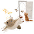 PETFUTURE Flapping Cat Toy, Motion Activated Flying Squirrel with Catnip, 3 Modes & USB Rechargeable, Machine Washable Interactive Toy for Indoor Cats