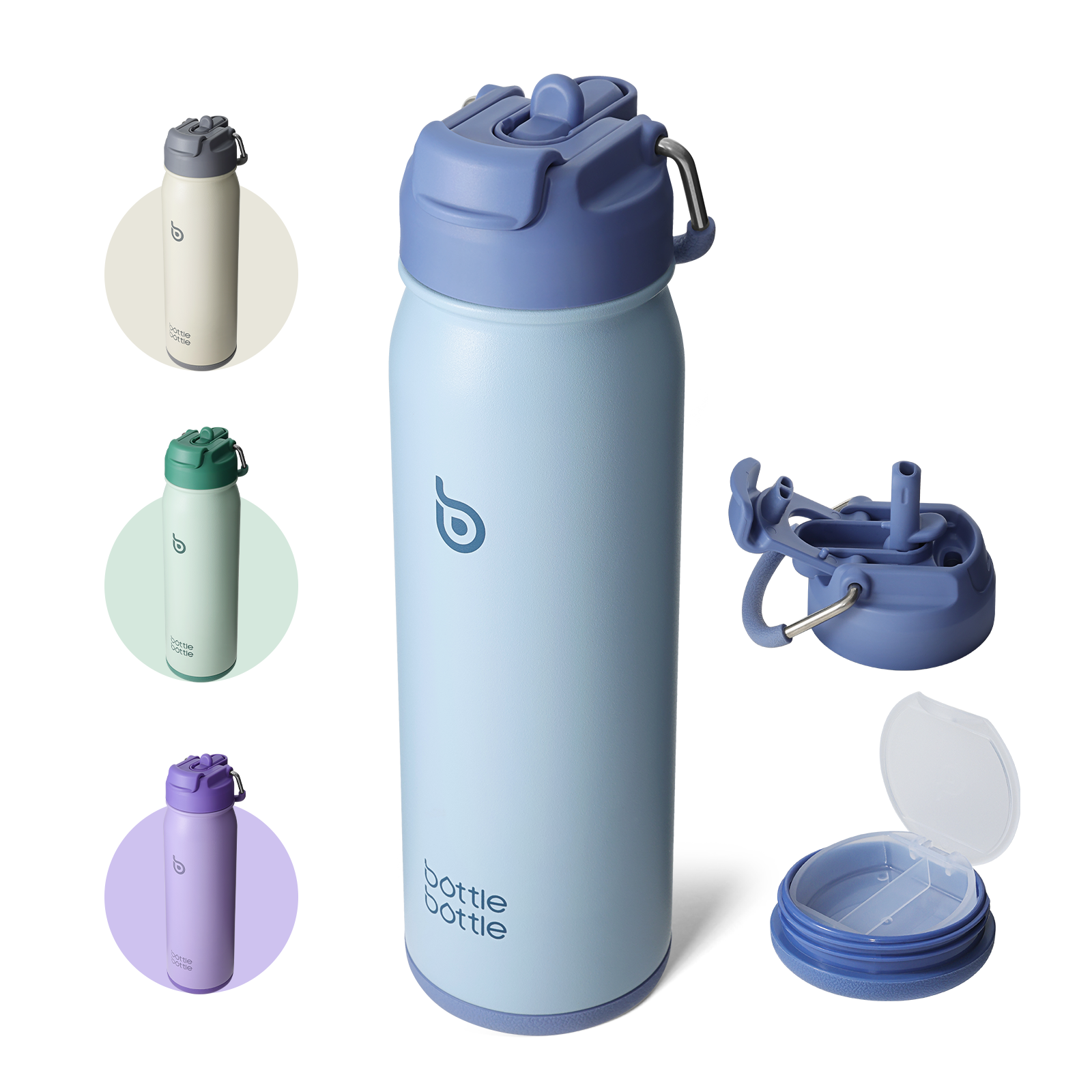 [Multi-scenario use]: This kids water bottle is not only suitable for indoor scenes but also can be used as an outdoor water bottle or a camping water bottle, suitable for mountaineering, hiking, and other scenes