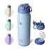 [Multi-scenario use]: This kids water bottle is not only suitable for indoor scenes but also can be used as an outdoor water bottle or a camping water bottle, suitable for mountaineering, hiking, and other scenes