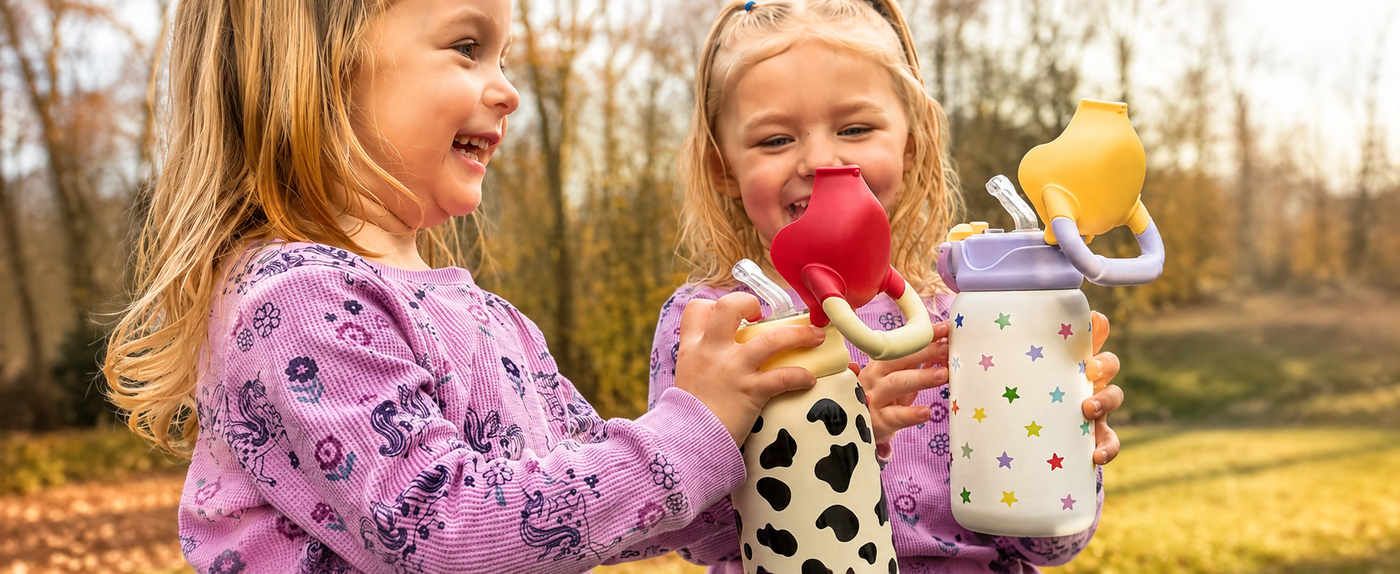 Kids Insulated Water Bottle with Straw Lid and Handle 16 oz Stainless Steel Vacuum Tumbler Water Bottles for School Outdoor Travel Gifts for Boys and Girls