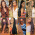 Ombre Brown French Curly Braiding Hair 6 Packs 14 Inch Pre Stretched Braiding Hair Bouncy Loose Wave Crochet Hair for Women