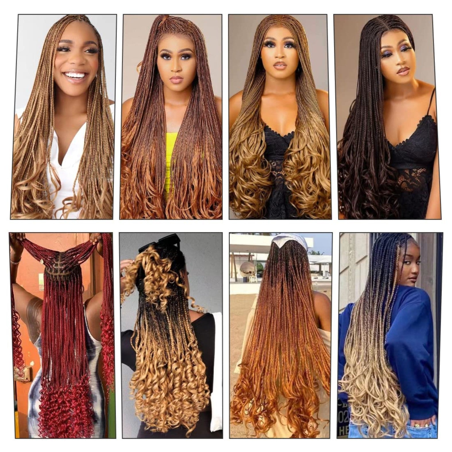 French Curl Ombre Braiding Hair Pre Stretched 14/16 inch 6 Packs Wave Bouncy Braiding Hair French Curl Braids Yaki Curly Hair for Women Hair Extensions