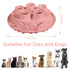 Cat Slow Feeder, Interactive Cat Puzzle Toy for Mental Stimulation, Dishwasher Safe Silicone Cat Enrichment Toys, Reduces Boredom and Training Intelligence, Pink