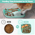 Snuffle Mat and Lick Mat for Dogs, California Textured Slow Feeder, 0.75 Inch Thin Silicone Mat Holds 3 Cups, Dishwasher and Microwave Safe, Green