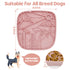 Snuffle Mat and Lick Mat for Dogs, California Textured Slow Feeder, 0.75 Inch Thin Silicone Mat Holds 3 Cups, Dishwasher and Microwave Safe, Pink