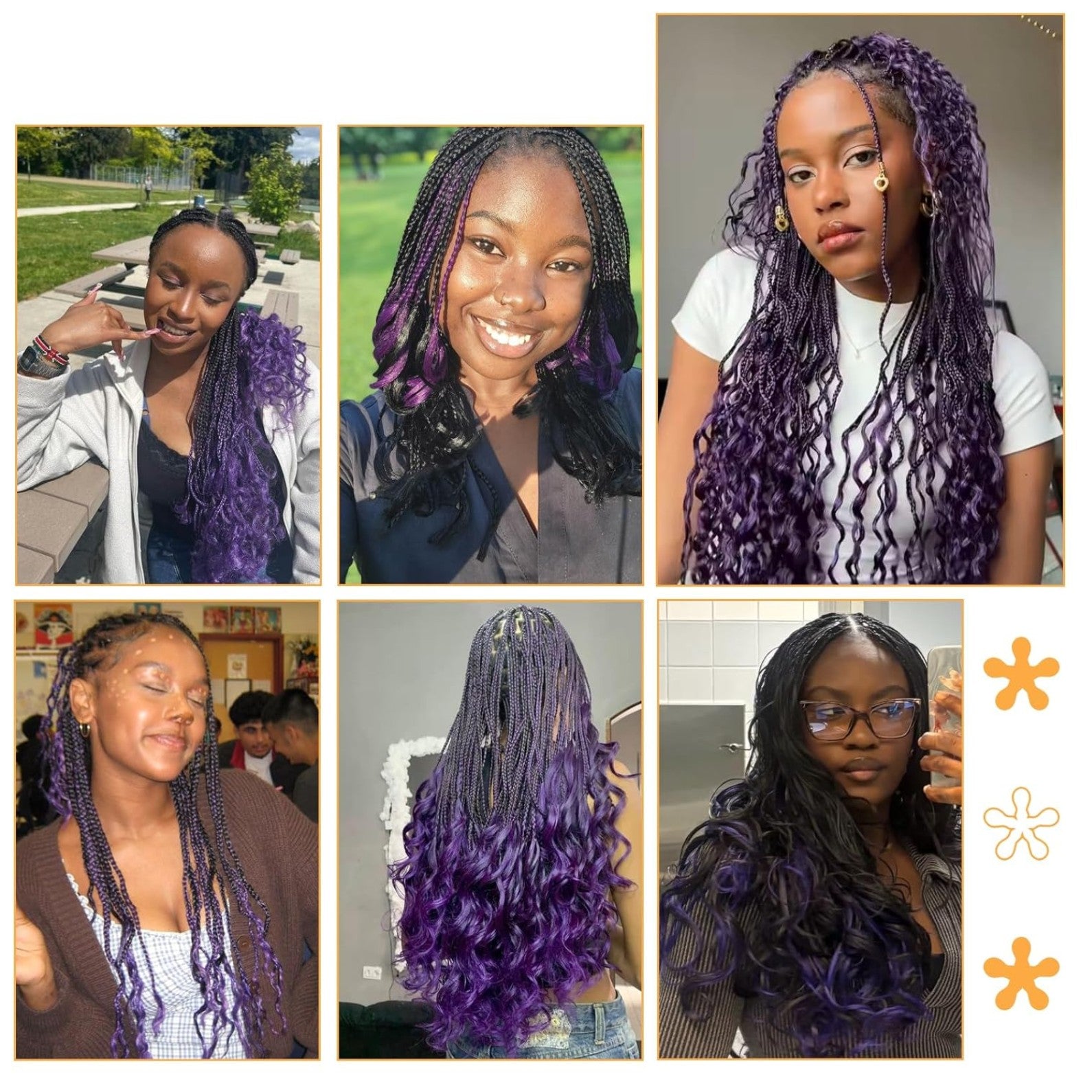 French Curl Braiding Hair 14/16 Inch Curly Braiding Hair Pre Stretched 1B/Grey Loose Wavy French Curl Hair for Women Various colors to choose from