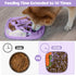 Snuffle Mat and Lick Mat for Dogs,Texas Textured Slow Feeder, 0.75 Inch Thin Silicone Mat Holds 3 Cups, Dishwasher and Microwave Safe, Purple