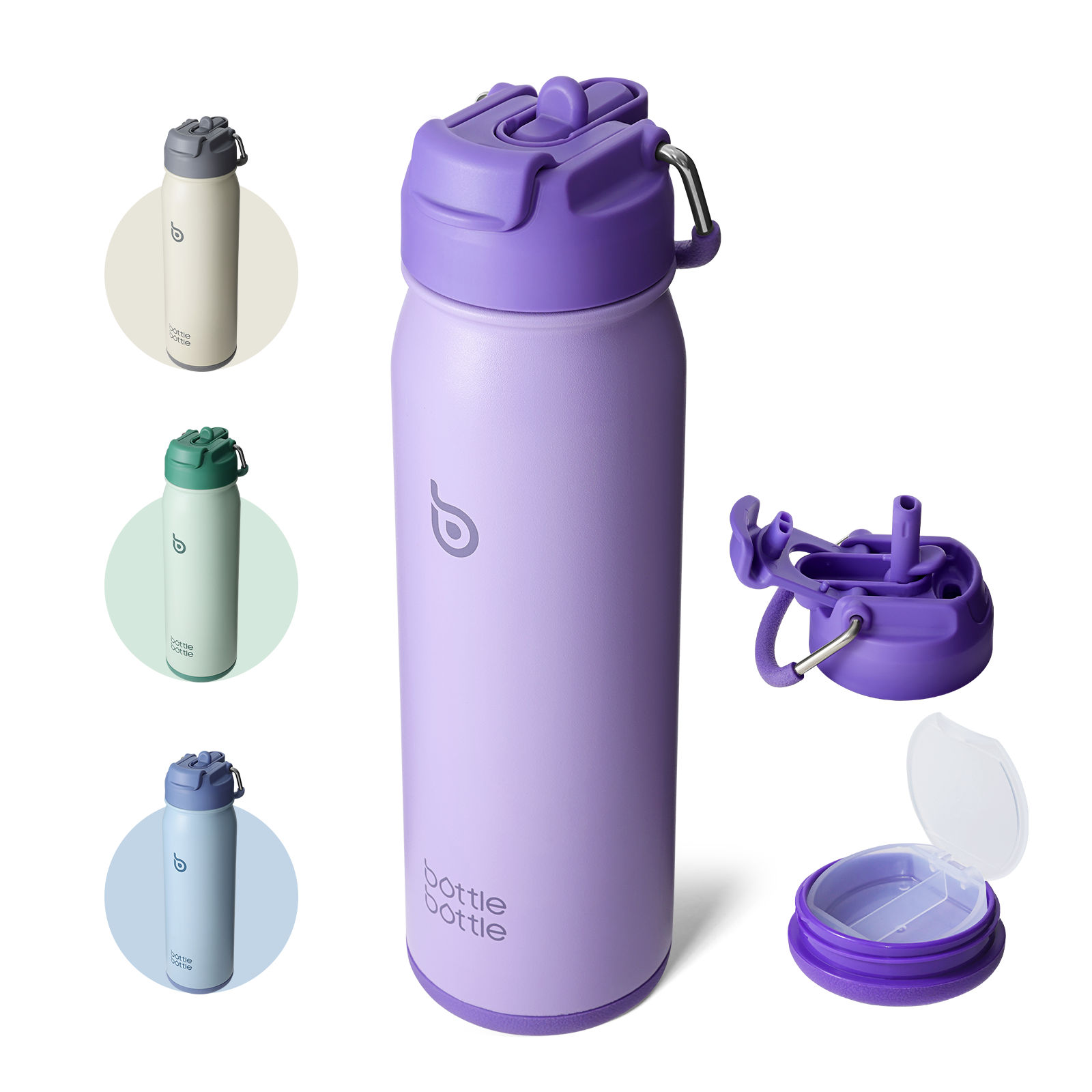 [Multi-scenario use]: This kids water bottle is not only suitable for indoor scenes but also can be used as an outdoor water bottle or a camping water bottle, suitable for mountaineering, hiking, and other scenes