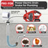 20V Drain Cleaner A103-CDC501-18 Cordless Electric Drain Auger, 25Ft Auto-Feed Drain Snake, Replaceable Cable, 2.0Ah Battery &amp; Charger, LED Light, Clog Remover for Sink, Shower, Kitchen, Bathroom Pipes (3/4"-2")