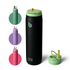 Stainless Steel Water Bottle with Straw and Lid 32 oz Vacuum Insulated Cup Stay Cold and Hot, Leak-Proof Wide Mouth Water Bottles for Men