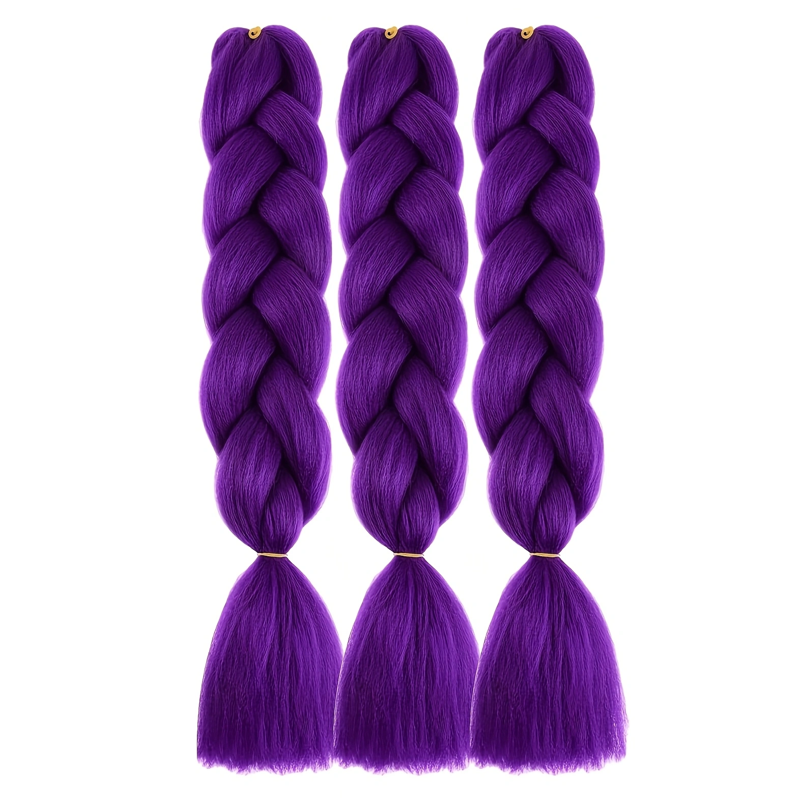 Jumbo Braiding Hair Fiber Mix Four Silky Colorful Twist Braiding Hair 3pcs Rainbow Colors Extensions Synthetic Hair Synthetic Fiber Soft Healthy，Long Jumbo Braiding Hair Extensions, Heat Resistant Synthetic Fiber purple hair extensions