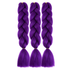Jumbo Braiding Hair Fiber Mix Four Silky Colorful Twist Braiding Hair 3pcs Rainbow Colors Extensions Synthetic Hair Synthetic Fiber Soft Healthy，Long Jumbo Braiding Hair Extensions, Heat Resistant Synthetic Fiber purple hair extensions