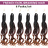 French Curly Braiding Hair 6 Packs Loose Wavy Braiding Hair Pre Stretched Bouncy Synthetic French Curl Braiding Hair Extensions for Women
