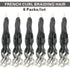 French Curly Braiding Hair 14/16 Inch Loose Wavy 6 Packs Various colors to choose from Bouncy Braiding Hair Extensions Synthetic French Curl Crochet Hair Extensions