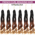 French Curl Braiding Hair 14-22 Inch 6 Packs Braiding Hair Pre Stretched Curly Box Braids French Curl Braids for Women Synthetic Hair Extensions 1b/30/27 colors to choose from