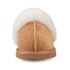 Women's Shearling Slippers Genuine Leather with Rubber Sole, Sheepskin Fuzzy Indoor Outdoor Shoes for Home(ORCA)