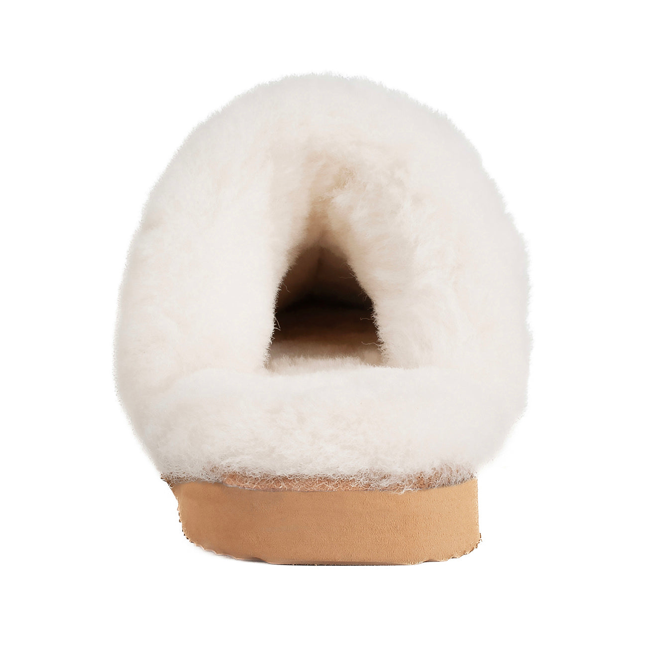 Women's Shearling Slippers Genuine Leather with Rubber Sole, Sheepskin Fuzzy Indoor Outdoor Shoes for Home(ORCA)