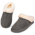 Women‘s Real Wool Slippers in Genuine Leather with Anti-Slip Rubber Sole, Warm Indoor Outdoor Shoes with Memory Foam - Cozy Slip-On for Women in Soft Wool(DOFIDA)