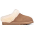 Women‘s Real Wool Slippers in Genuine Leather with Anti-Slip Rubber Sole, Warm Indoor Outdoor Shoes with Memory Foam - Cozy Slip-On for Women in Soft Wool(DOFIDA)