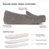 PARFEYING Women's Australian Sheepskin Moccasin Slip-On Slippers
