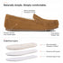 PARFEYING Women's Australian Sheepskin Moccasin Slip-On Slippers