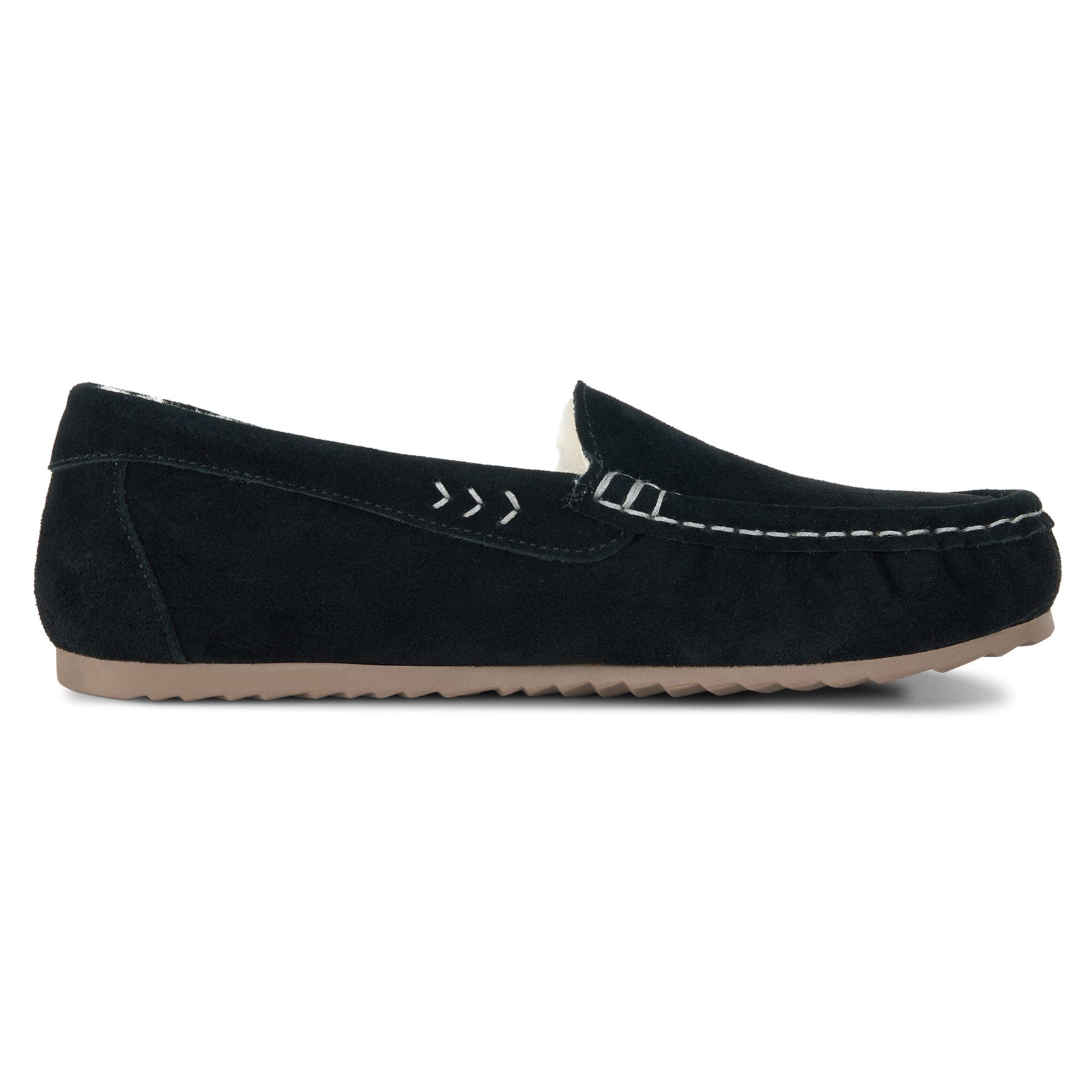 PARFEYING Women's Australian Sheepskin Moccasin Slip-On Slippers