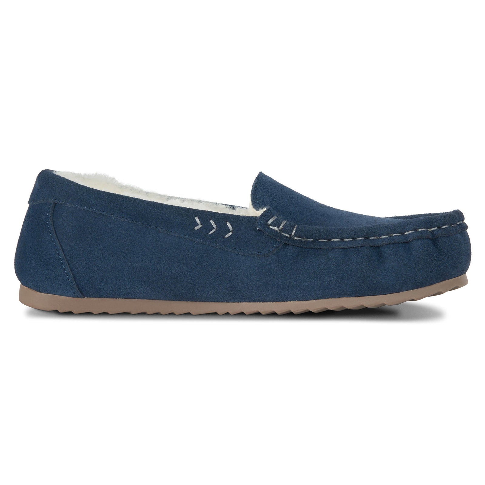 PARFEYING Women's Australian Sheepskin Moccasin Slip-On Slippers