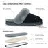 PARFEYING Women's Cozy Australian Sheepskin Suede Scuff Slippers