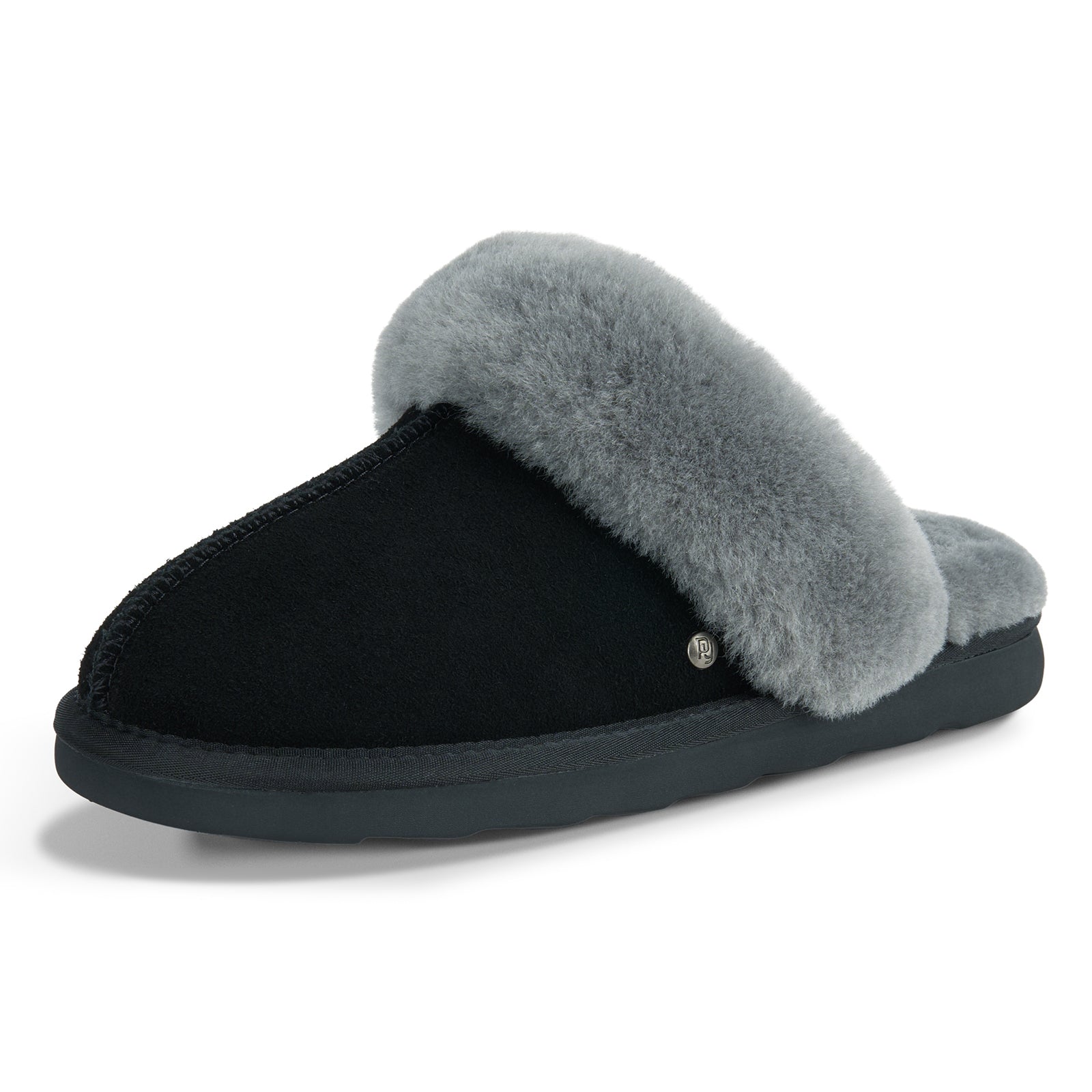 PARFEYING Women's Cozy Australian Sheepskin Suede Scuff Slippers