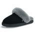 PARFEYING Women's Cozy Australian Sheepskin Suede Scuff Slippers