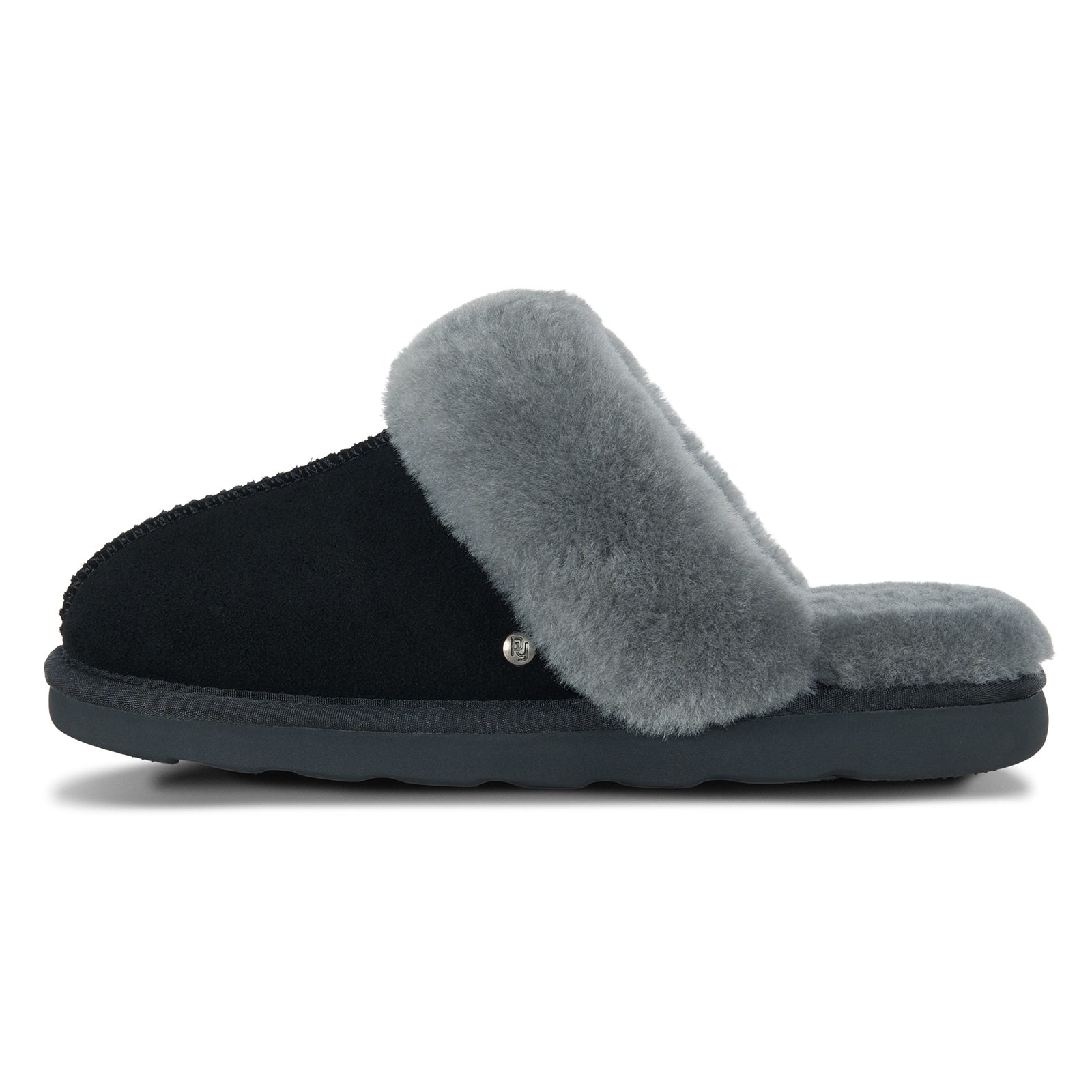 PARFEYING Women's Cozy Australian Sheepskin Suede Scuff Slippers