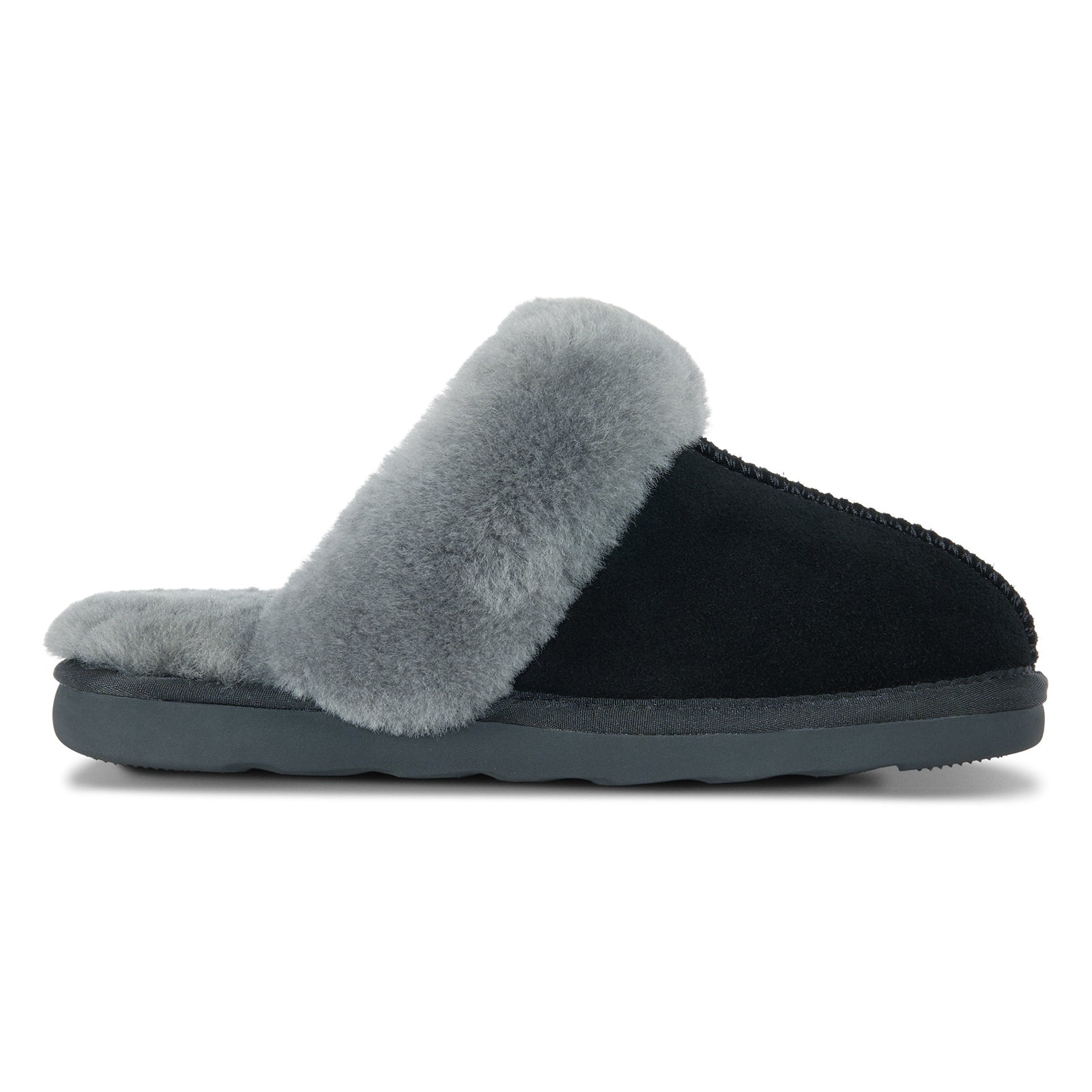 PARFEYING Women's Cozy Australian Sheepskin Suede Scuff Slippers