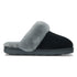 PARFEYING Women's Cozy Australian Sheepskin Suede Scuff Slippers