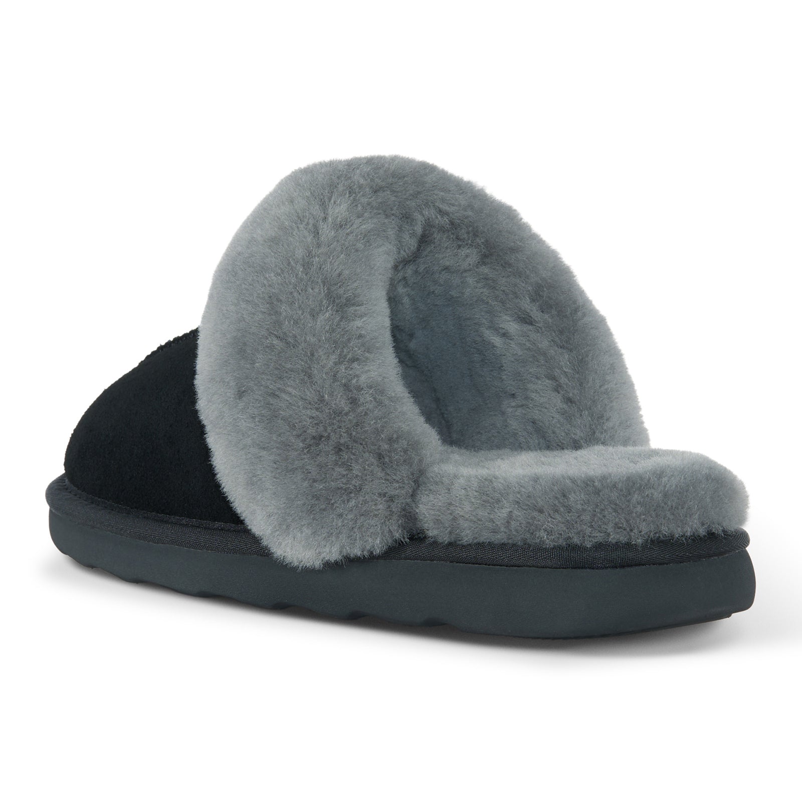 PARFEYING Women's Cozy Australian Sheepskin Suede Scuff Slippers