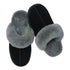 PARFEYING Women's Cozy Australian Sheepskin Suede Scuff Slippers
