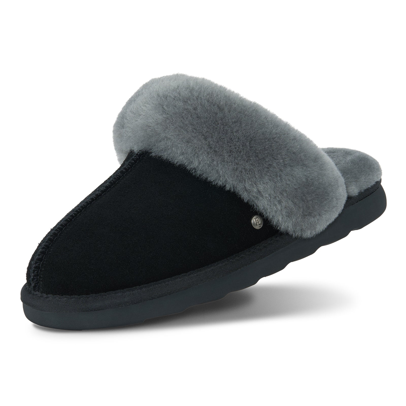 PARFEYING Women's Cozy Australian Sheepskin Suede Scuff Slippers