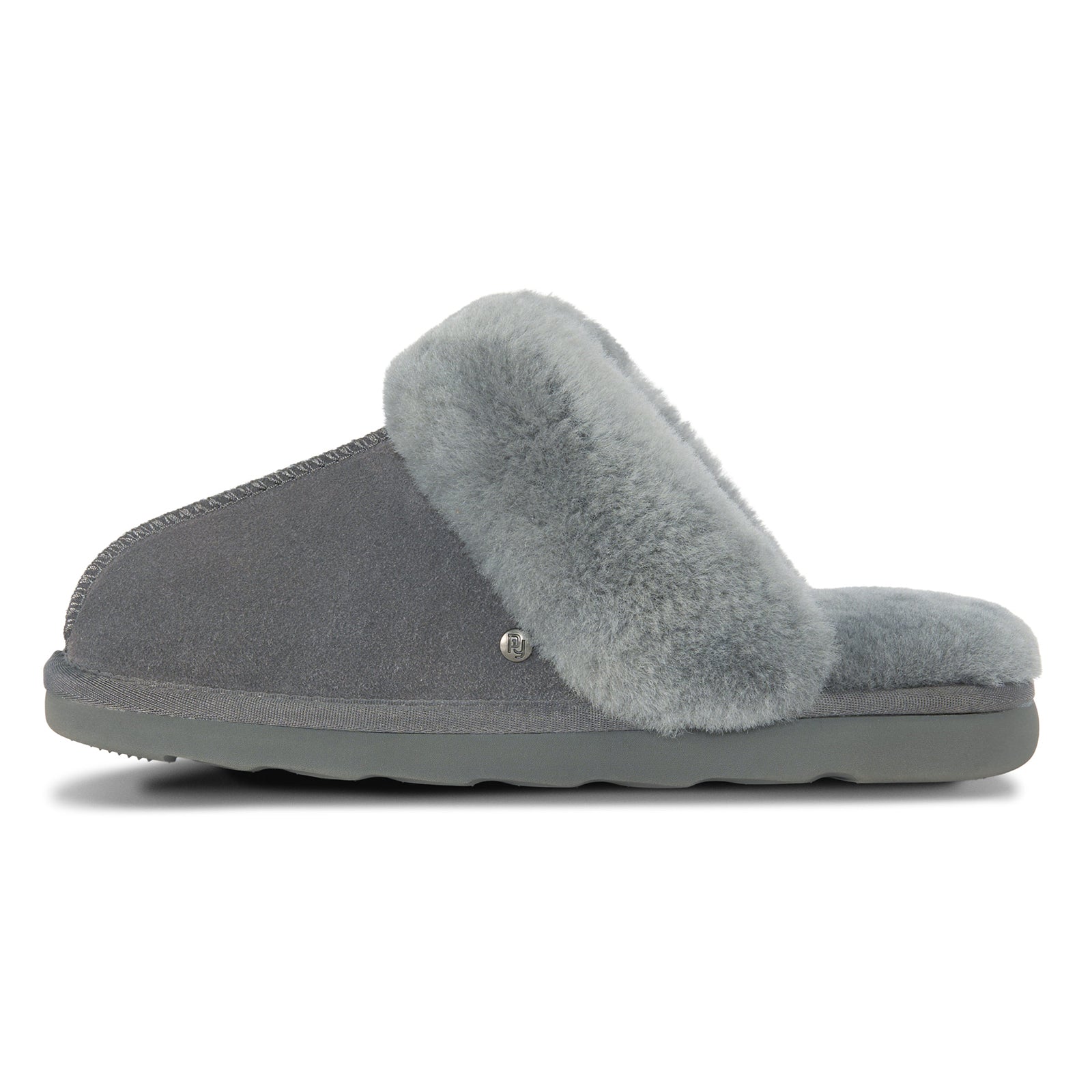 PARFEYING Women's Cozy Australian Sheepskin Suede Scuff Slippers