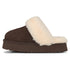 PARFEYING Women's Australian Sheepskin Suede Platform Slippers