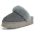 PARFEYING Women's Australian Sheepskin Suede Platform Slippers