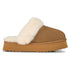 PARFEYING Women's Australian Sheepskin Suede Platform Slippers