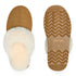 PARFEYING Women's Australian Sheepskin Suede Platform Slippers
