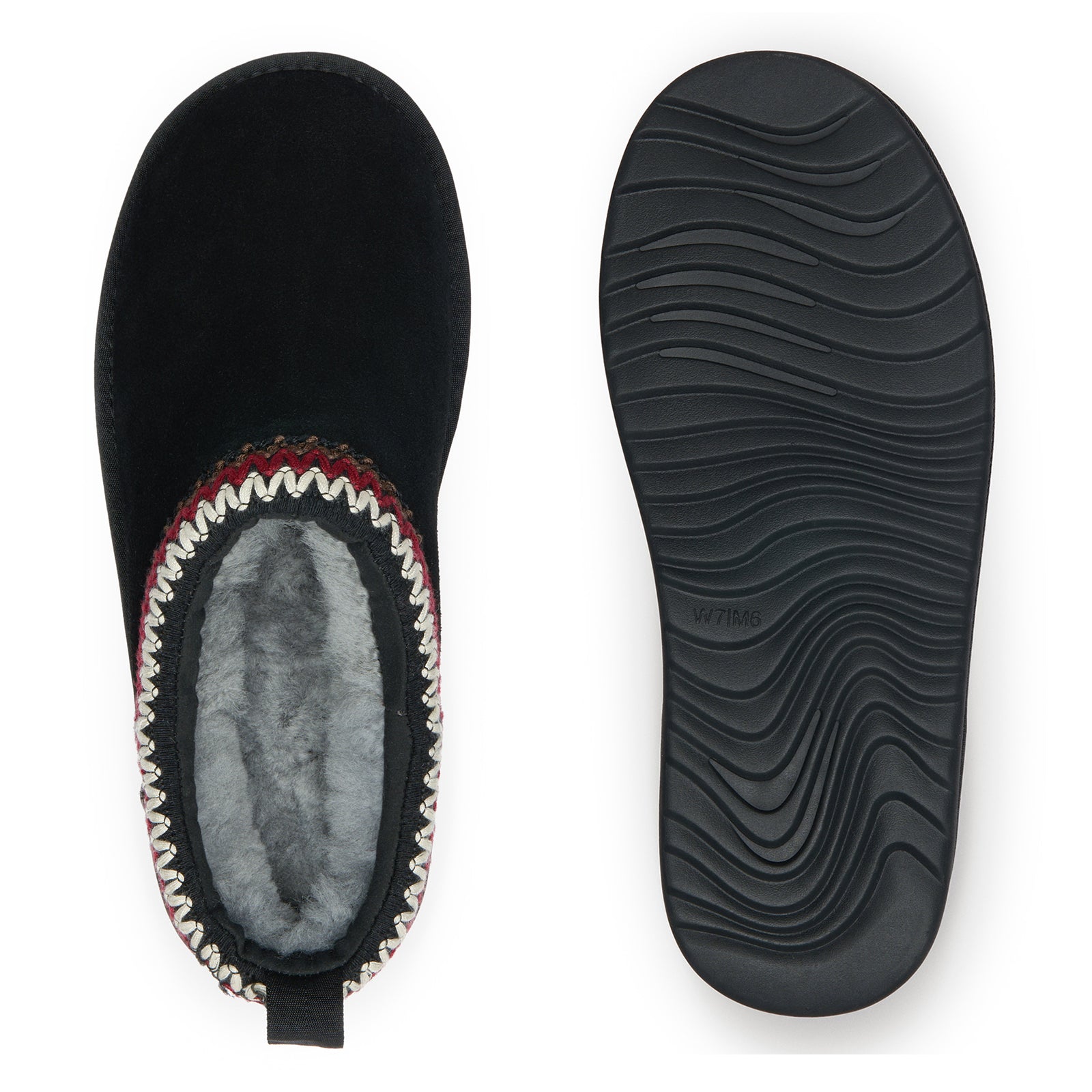 PARFEYING Women's Australian Sheepskin Suede Slip-On Clog Slippers